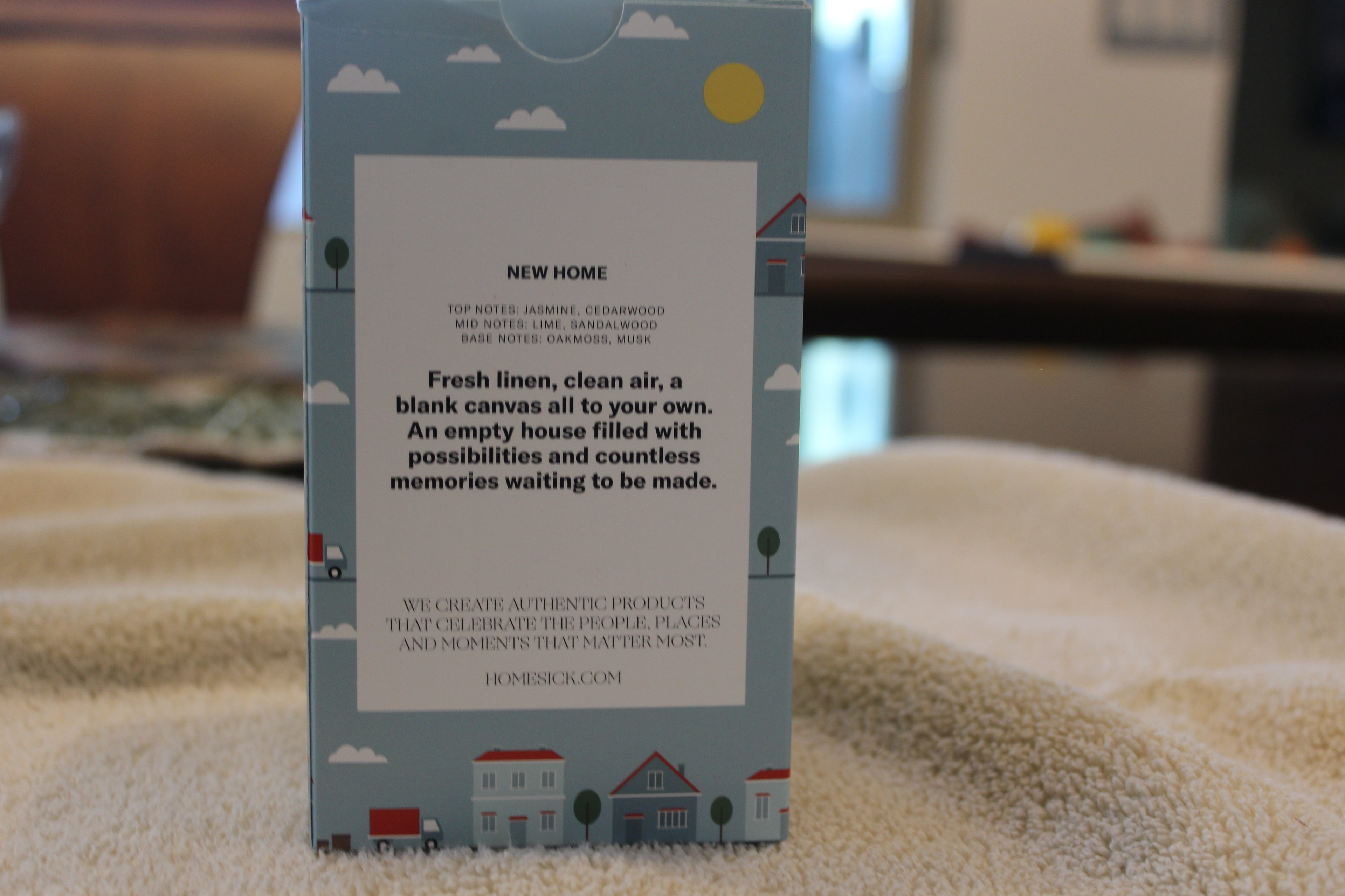 Homesick New Home Scented Candle 80 Hours Burn Time 13.75 Oz