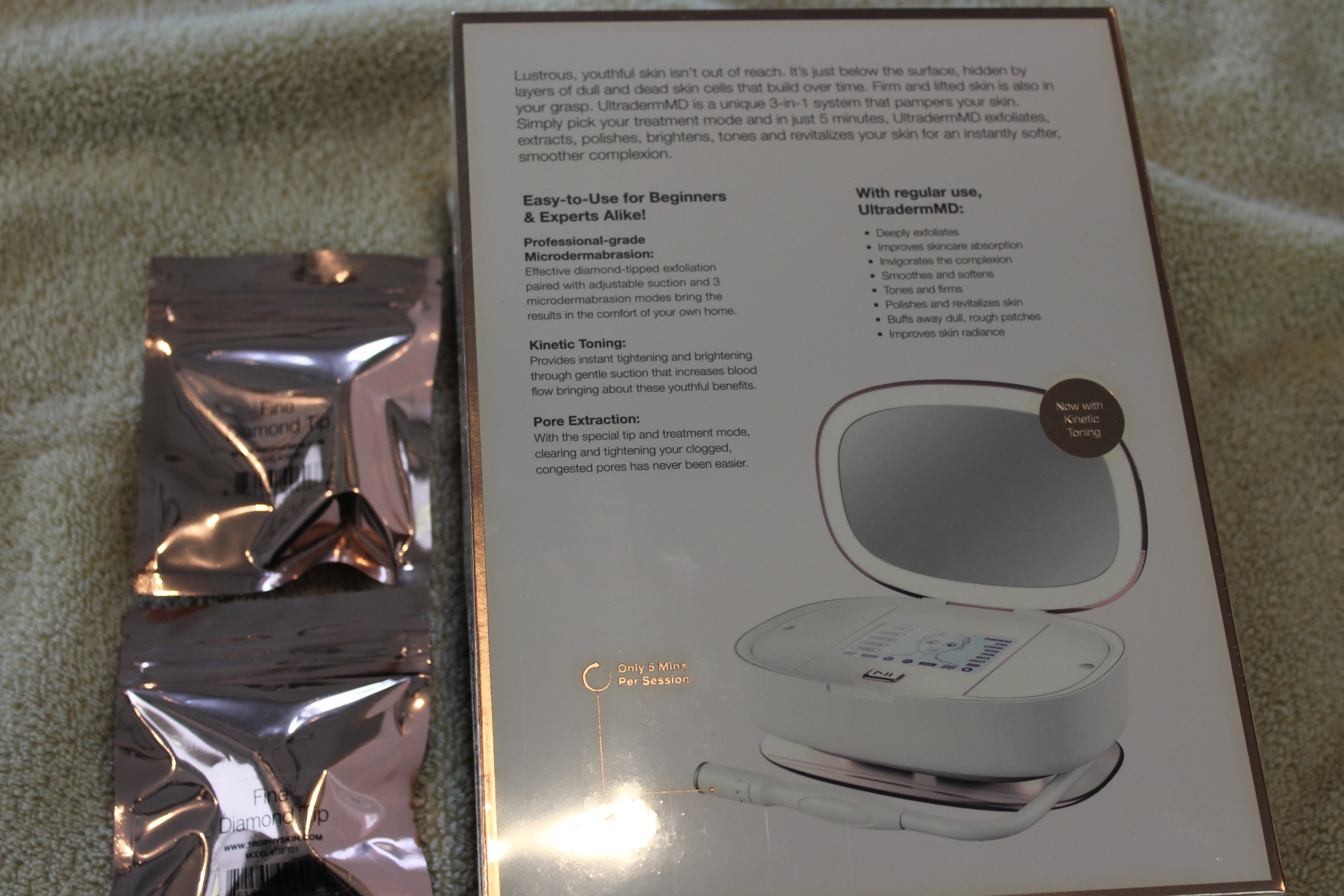 Trophy Skin UltradermMD 3 in 1 Home Spa Microdermbrasion Machine
